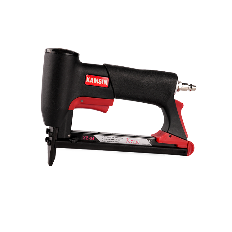 K7116L 3/8'' crown upholstery staple gun air stapler long nose stapler