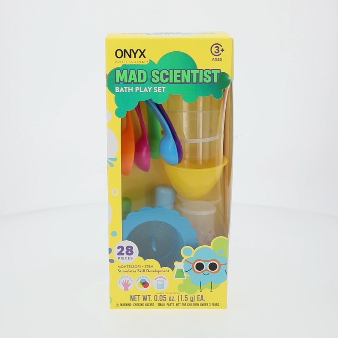 2 pack) ONYX Professional Mad Scientist 28 Piece Bath Play Set