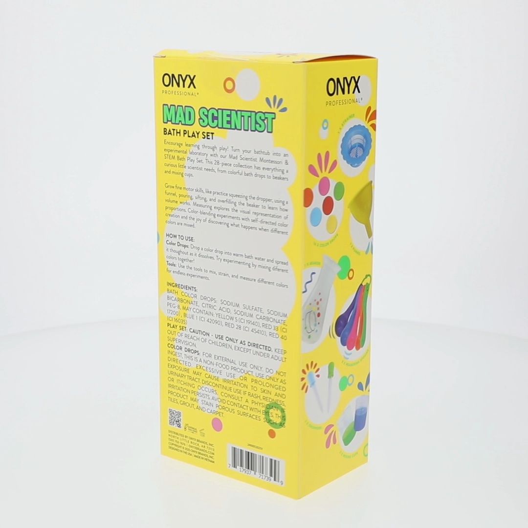 2 pack) ONYX Professional Mad Scientist 28 Piece Bath Play Set
