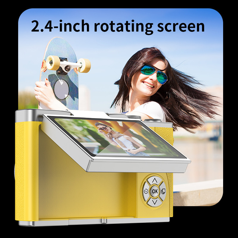 thumbnail video image 2 of Digital Camera 4K 48MP Photography Camera Video Camcorder Rechargeable Cameras 2.4 inch Screen Camcorder for Kid Adult Beginners, 2 of 13