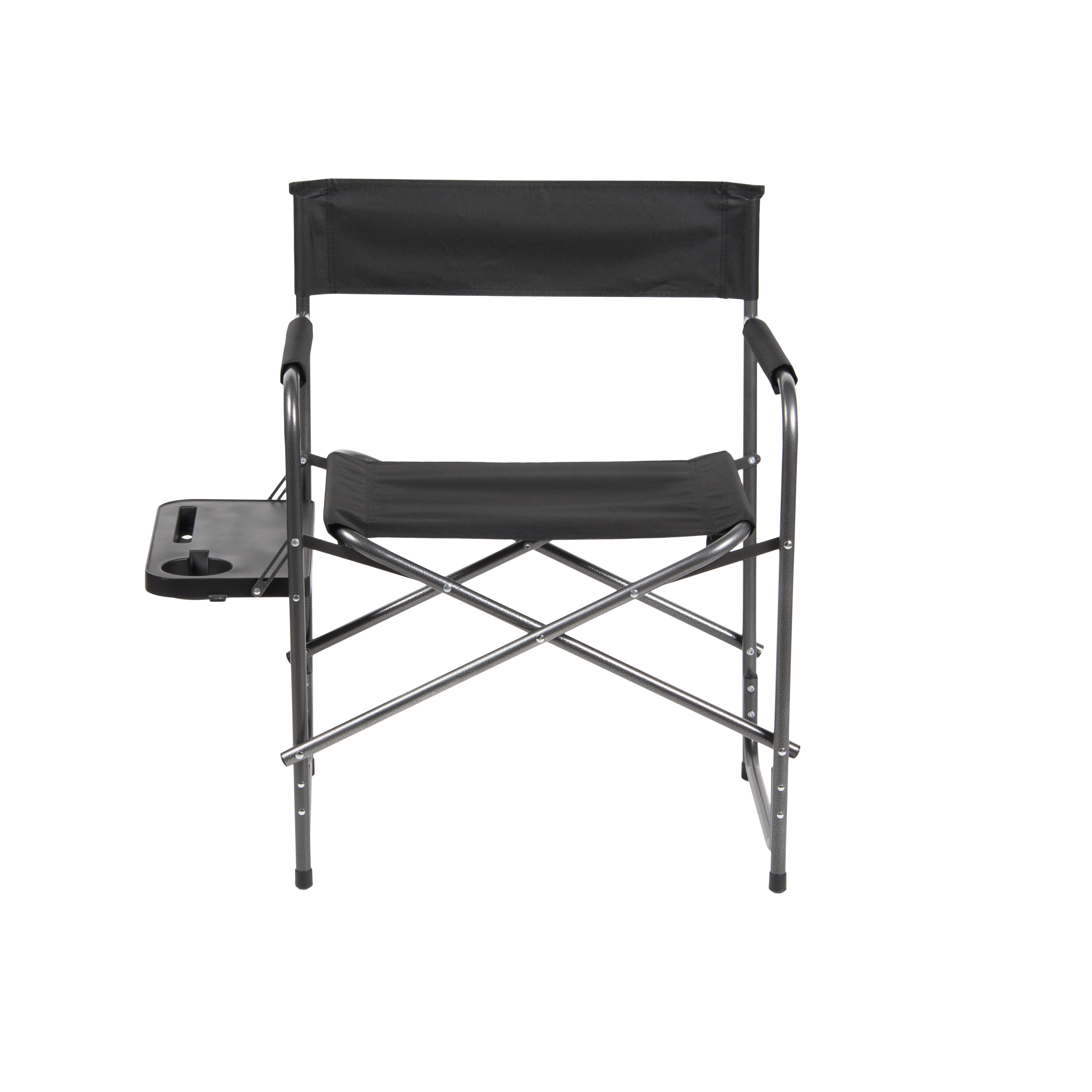 Ozark Trail Director's Chair with Side Table, Adult, Black 