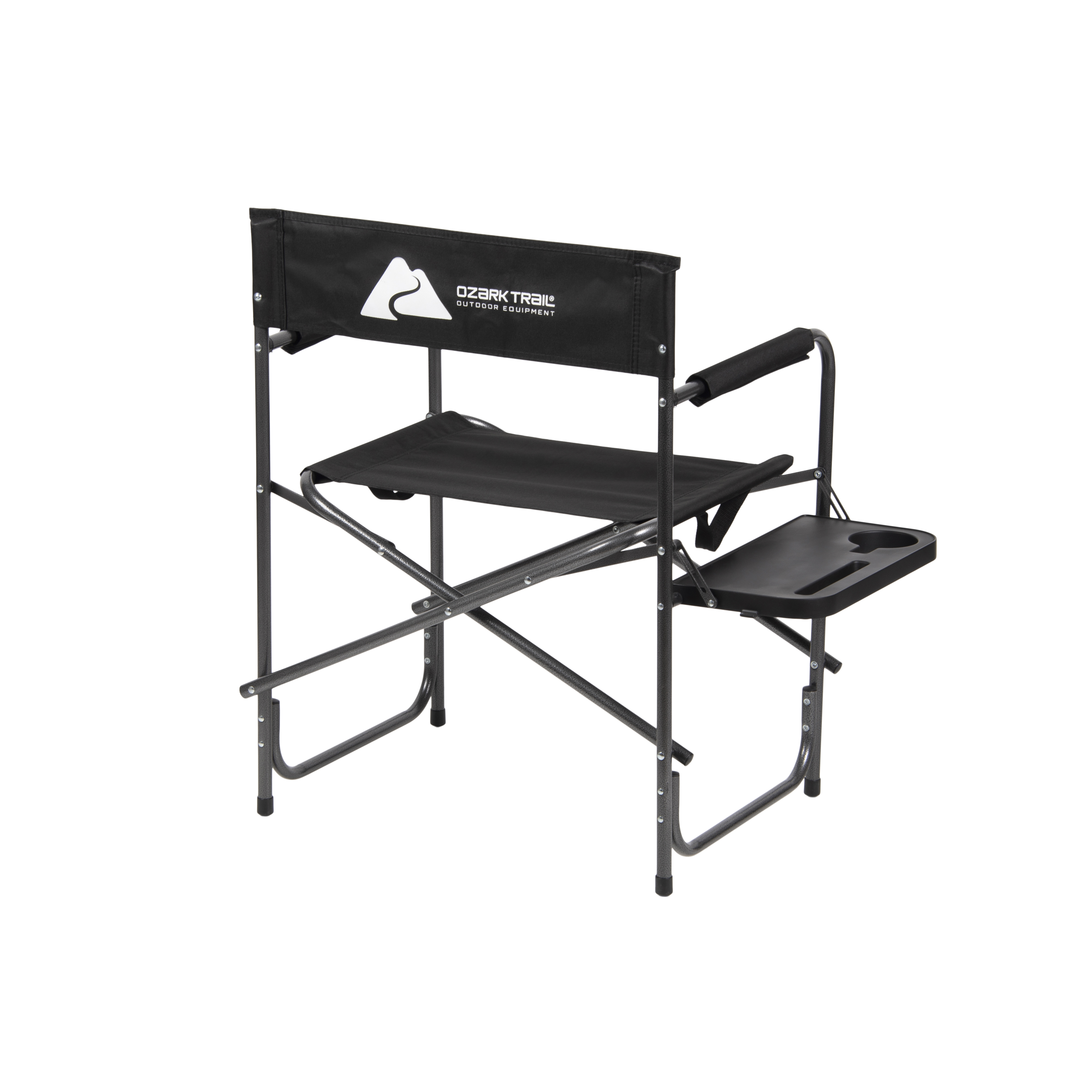 Ozark Trail Director s Chair with Side Table Black Walmart