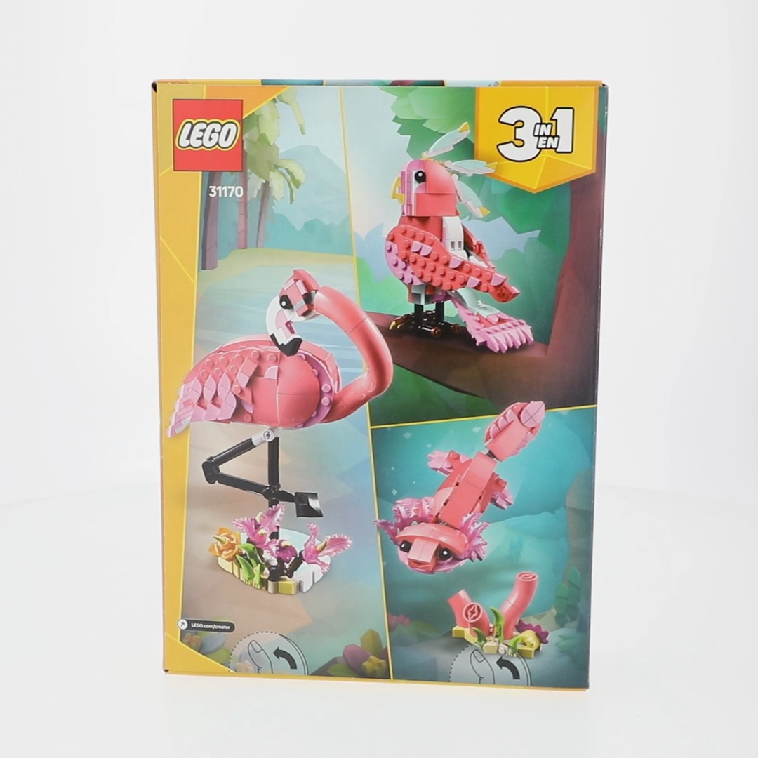 Free Shipping! LEGO Creative 3 in 1 Wild Animals Toy with Pink