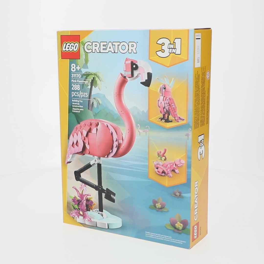 LEGO, Wild Animals Pink Flamingo Building Set, 31170, 288 Pieces