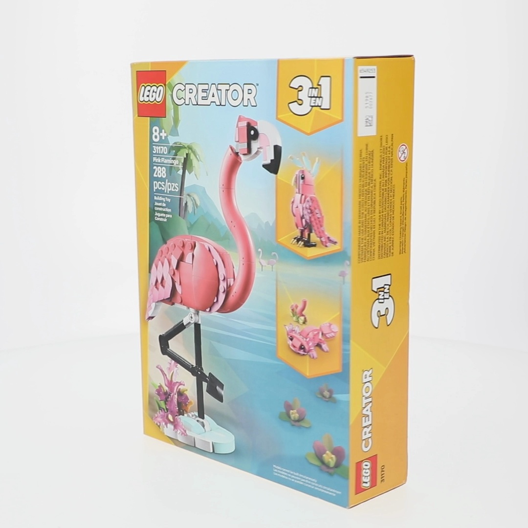 Free Shipping! LEGO Creative 3 in 1 Wild Animals Toy with Pink