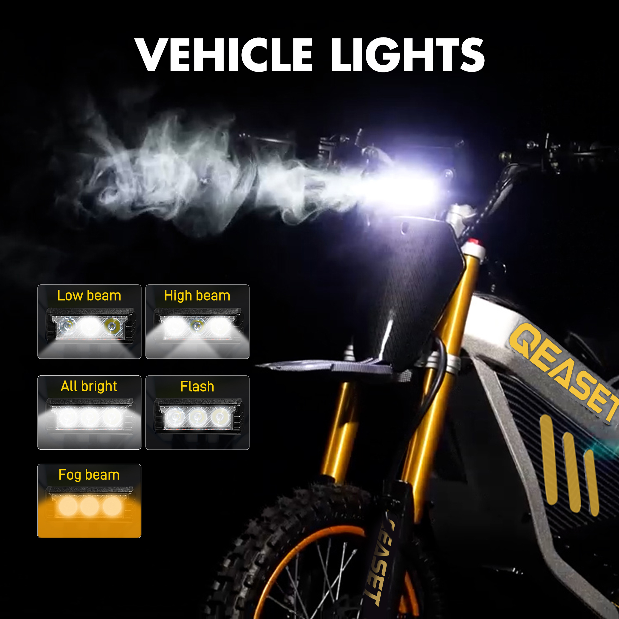thumbnail video image 2 of Arshin 3000W Electric Dirt Bike for Adults-42MPH Max Speed,48V 30Ah LFP Battery,50+Mile Range,Full Suspension,Fat Tires,Dual Hydraulic Brakes,Off-Road Electric Motorcycle,Black, 2 of 11
