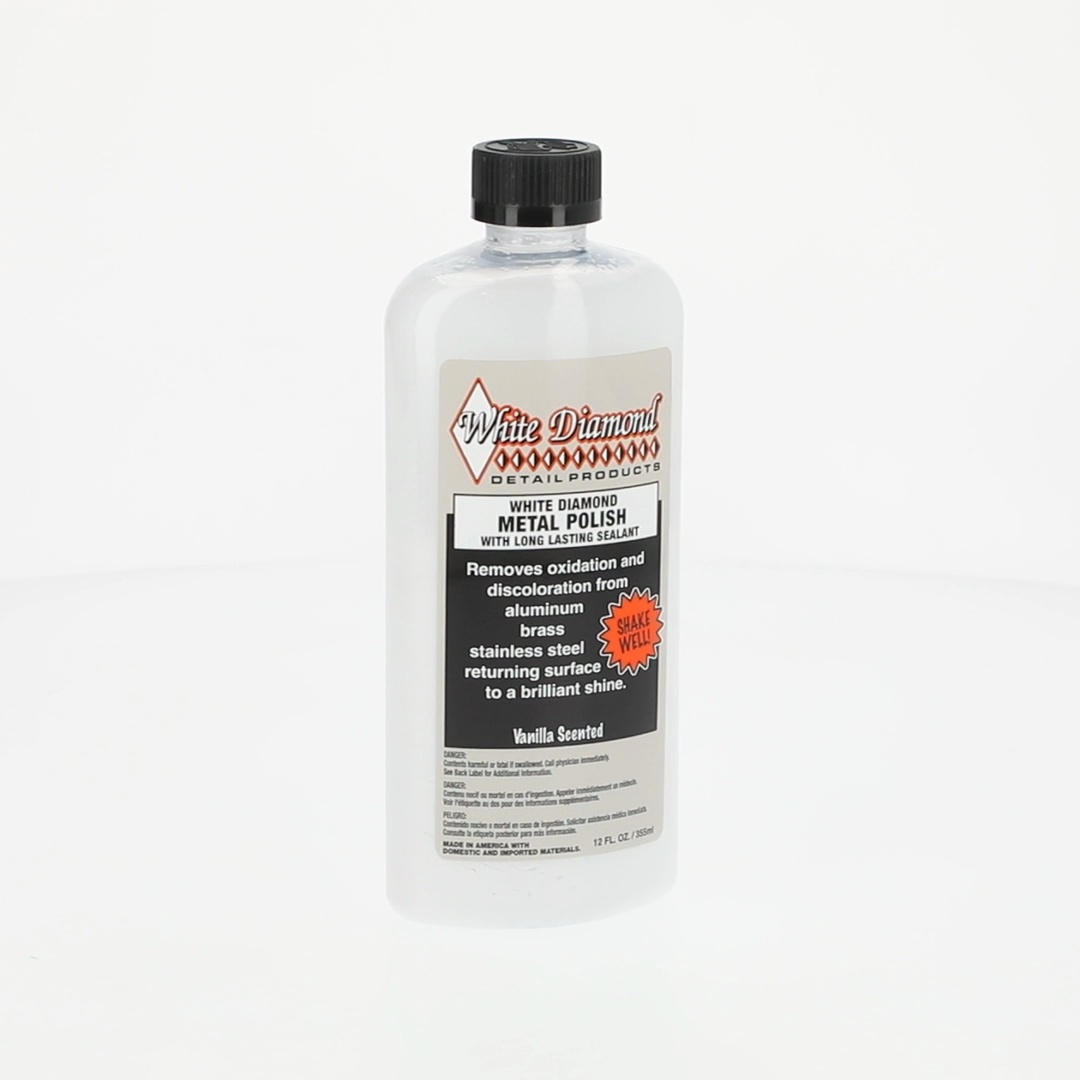 White Diamond Metal Polish With Long-Lasting Sealant – 12 FL OZ, Made In USA