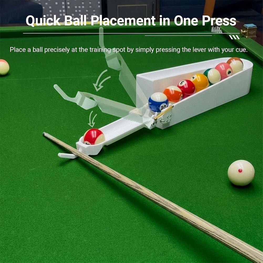 Round Rack Pool Ball Rack Precision Pool Ball Rack, Durable ABS Plastic Billiard Ball Setter ...