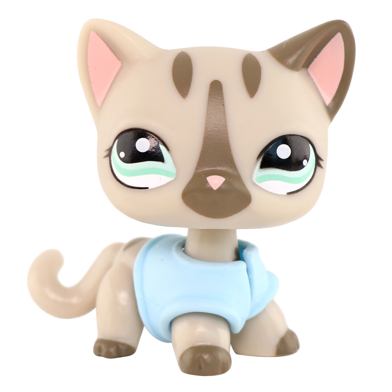 thumbnail video image 2 of Minilps Pet Toy Short Hair Cat #1206 with Jacket Accessories,Collectible Mini Toy Figurines, 2 of 8