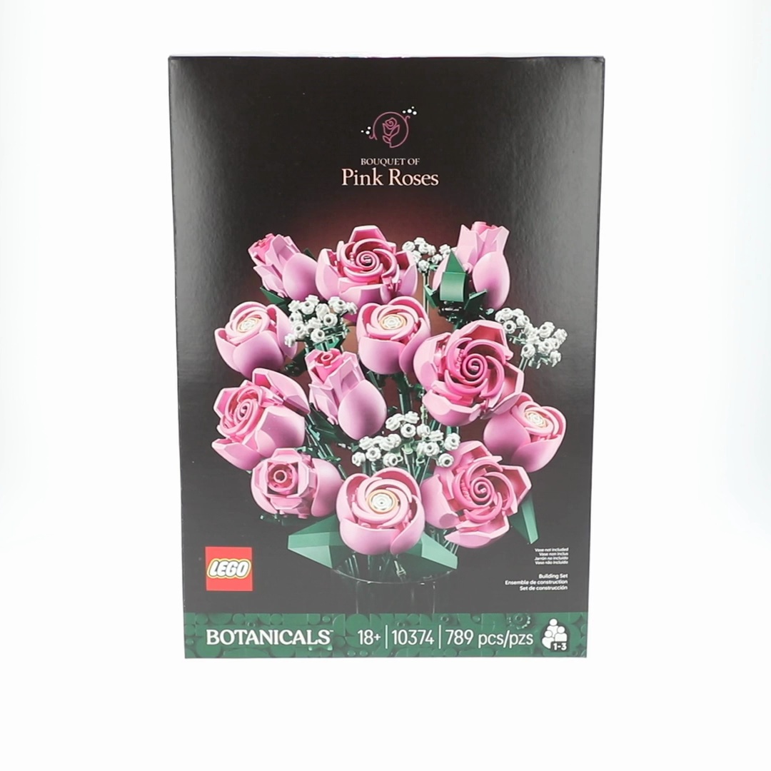 LEGO Botanicals Bouquet of Pink Roses Artificial Flowers - Building Blocks  for Adults, Ages 18+ - Gift for Birthdays or Special Occasions - Flowers  for Home Office, Shelf or Room Decor - 10374 - Walmart.com