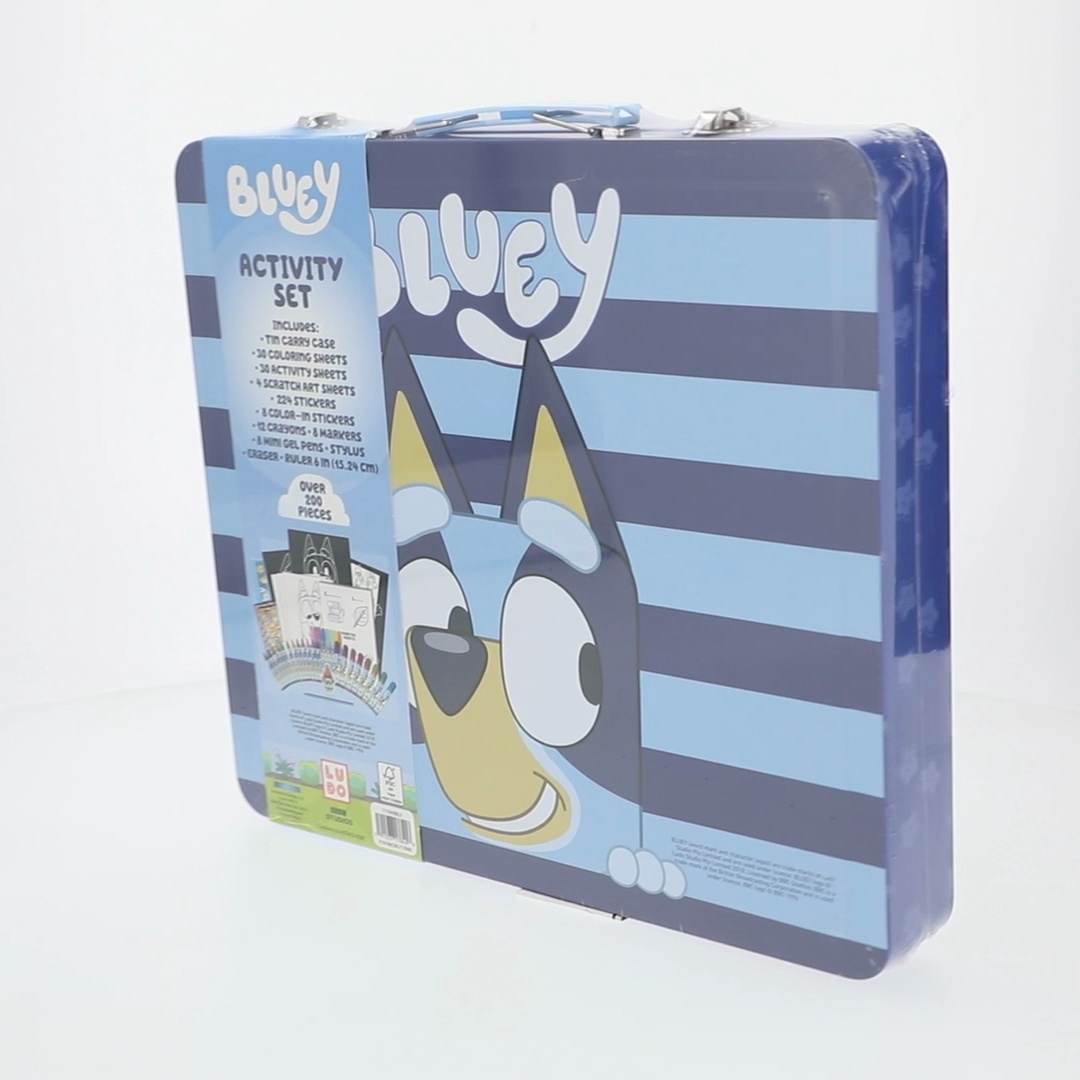 Bluey★送料込み★引き出し Bluey Deluxe Art Set with Metal Carrying Case for Kids Over 200