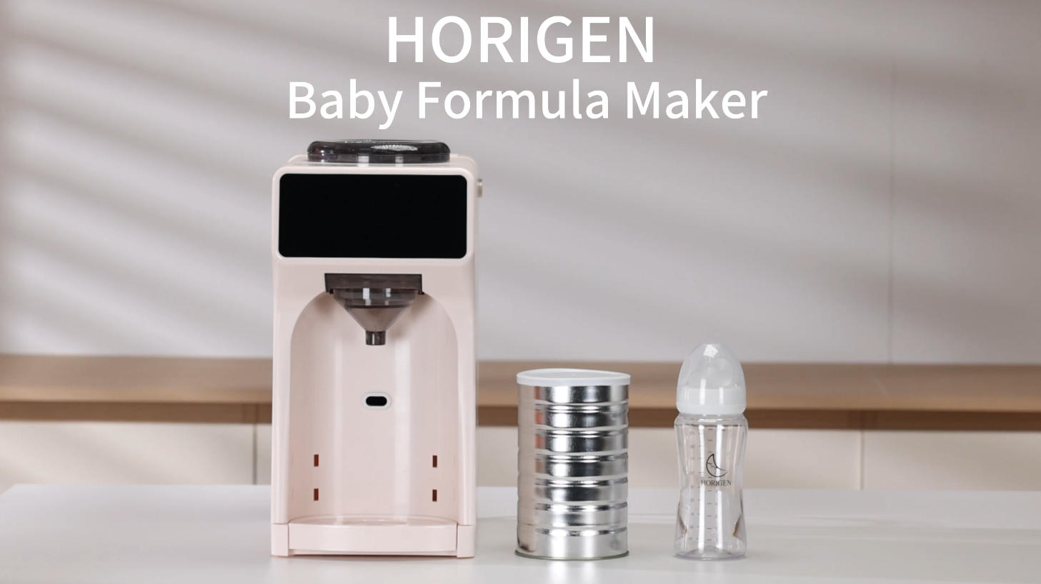 thumbnail video image 2 of HORIGEN Pink Automatic Baby Formula Dispenser with App Control, Instant Heating, BPA-Free for Night Feeding, 2 of 12