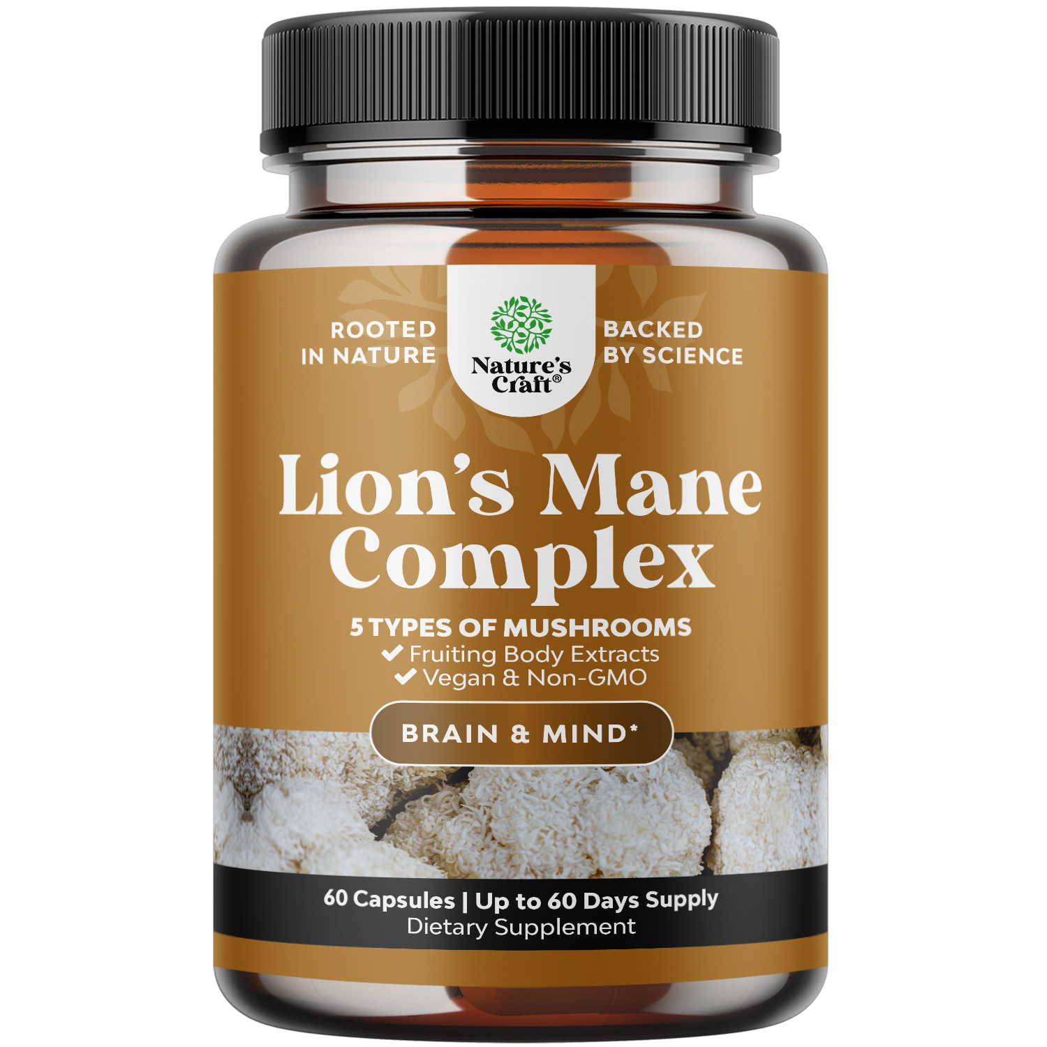 thumbnail video image 2 of Natures Craft Lion’s Mane Complex Nootropic Brain Support Supplement with Shiitake and Reishi, 60 Ct, 2 of 9