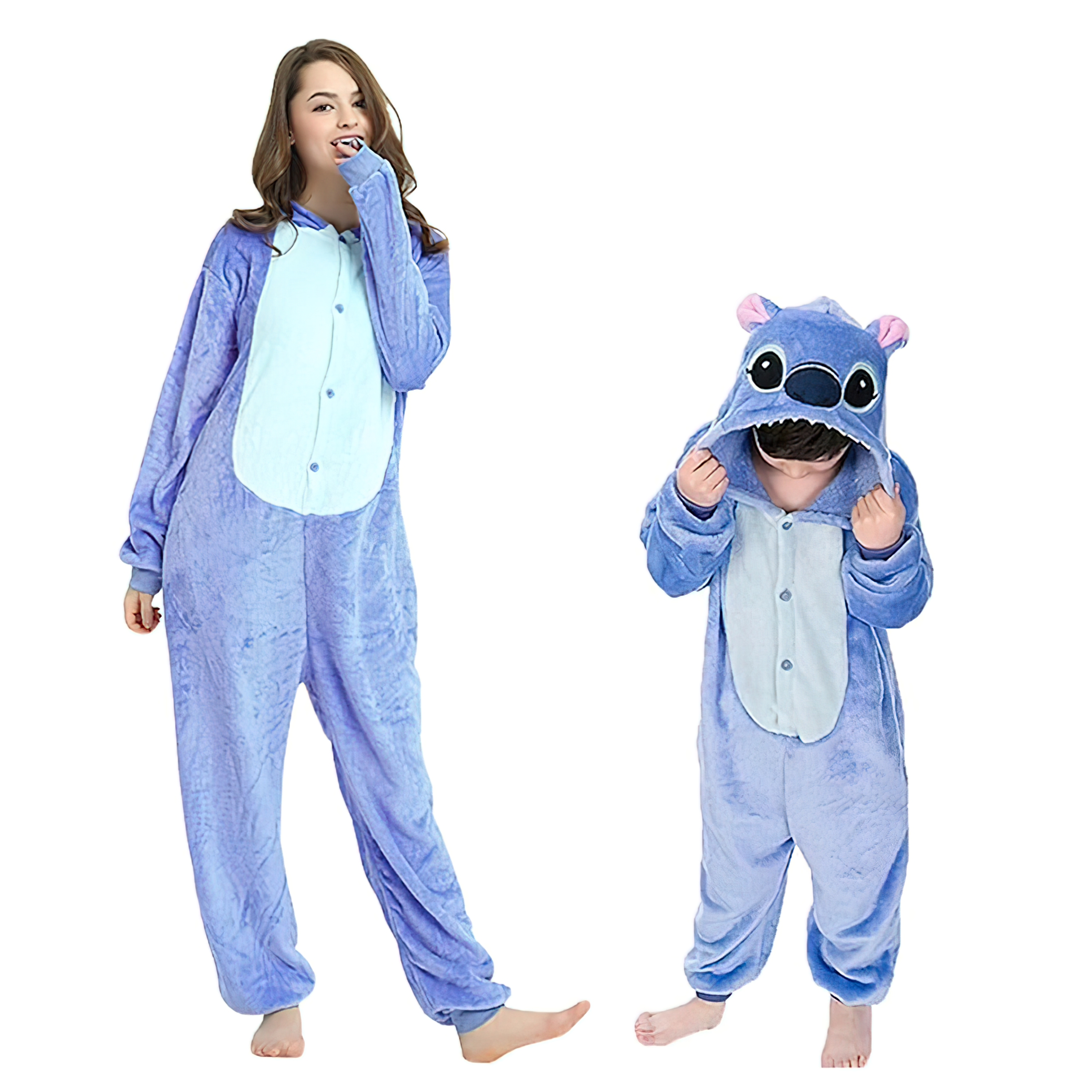 thumbnail video image 2 of AUHIFVAX Cute Rabbit loungewear one-piece pyjamas Jumpsuit Pajamas Hooded Sleepwear Winter Home Wear, 2 of 8