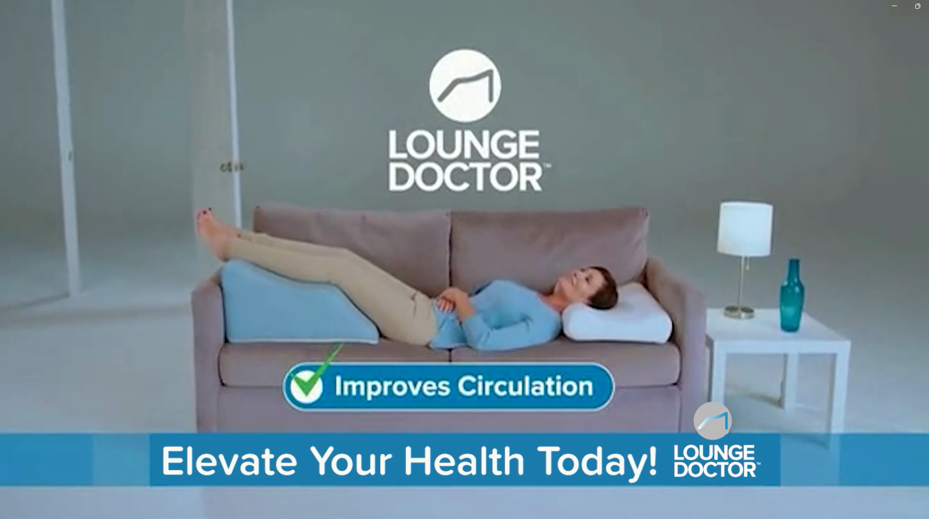 thumbnail video image 2 of Lounge Doctor Leg Rest With Cooling Gel Memory Foam, 2 of 10