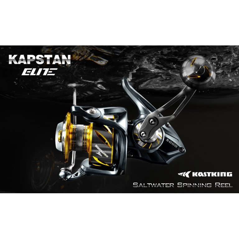KastKing 3000 Saltwater Spinning Reel - IPX6 100% Waterproof & 55 lbs Max  Drag-Kapstan Elite - Walmart.com