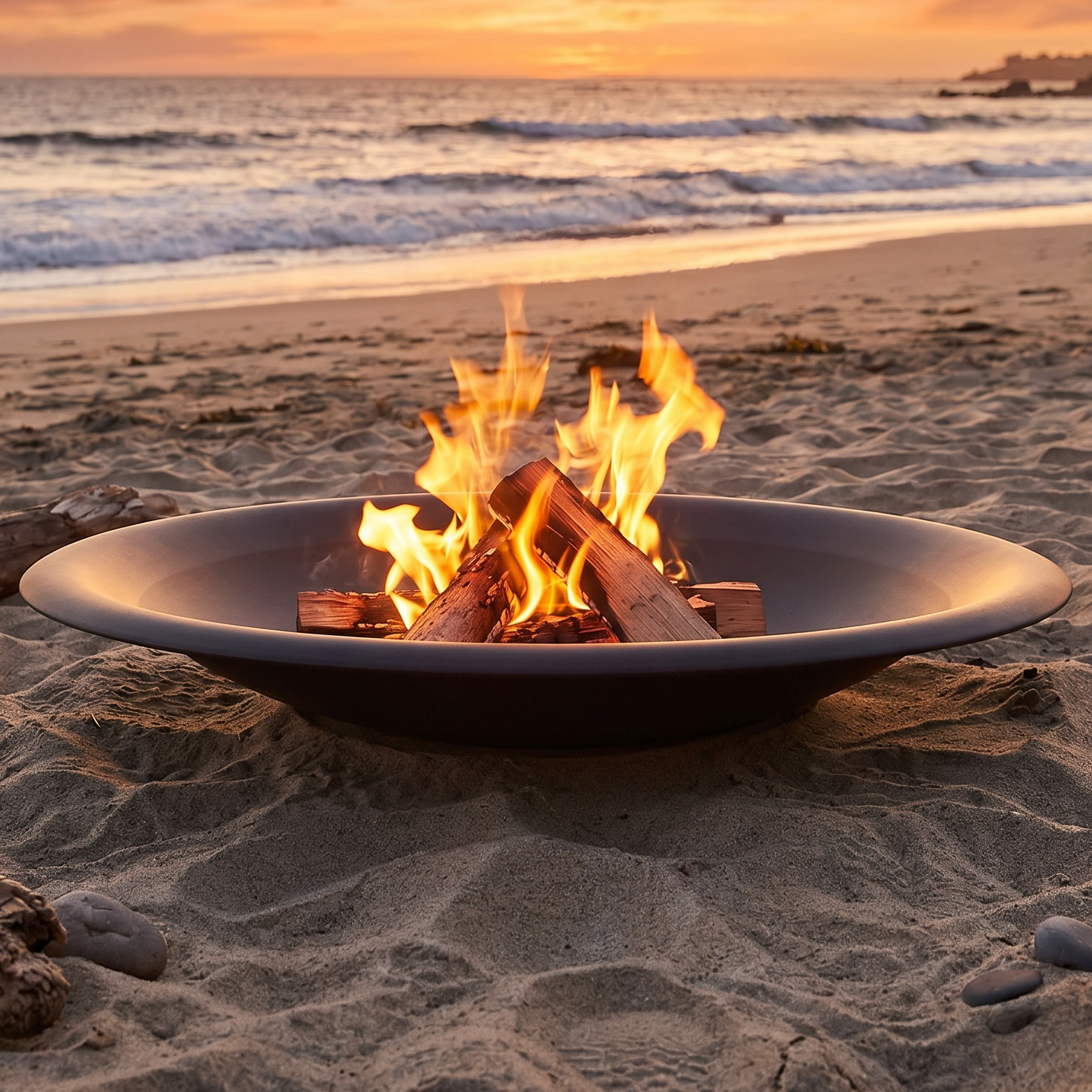 thumbnail video image 2 of Sunnydaze Classic Elegance 33" Round Wood-Burning Black Finish Replacement Fire Pit Bowl, 2 of 16