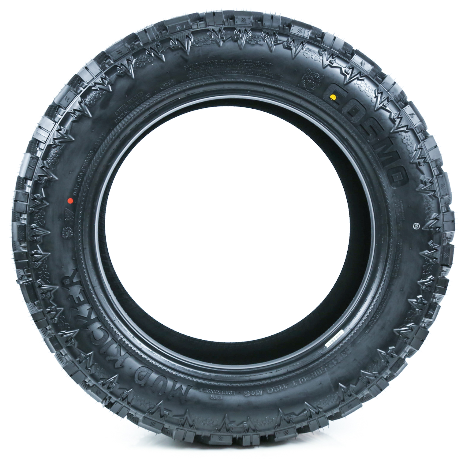 Cosmo Mud Kicker Light Truck Tire, Mud Terrain LT33X12.50R20