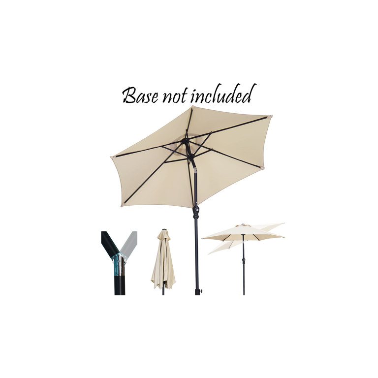 9 aluminum patio umbrella menards Backyard Creations 9' Steel Market Umbrella