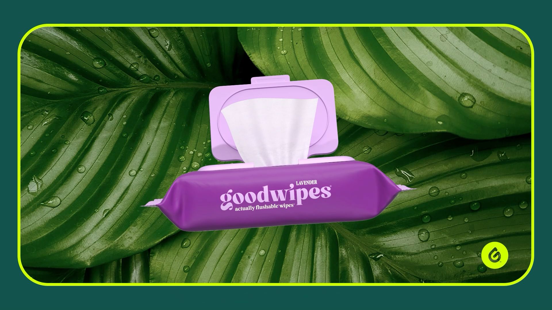 thumbnail video image 2 of goodwipes Flushable Butt Wipes, Lavender Scented, 1 Pack, 50 Total Wipes, 2 of 10