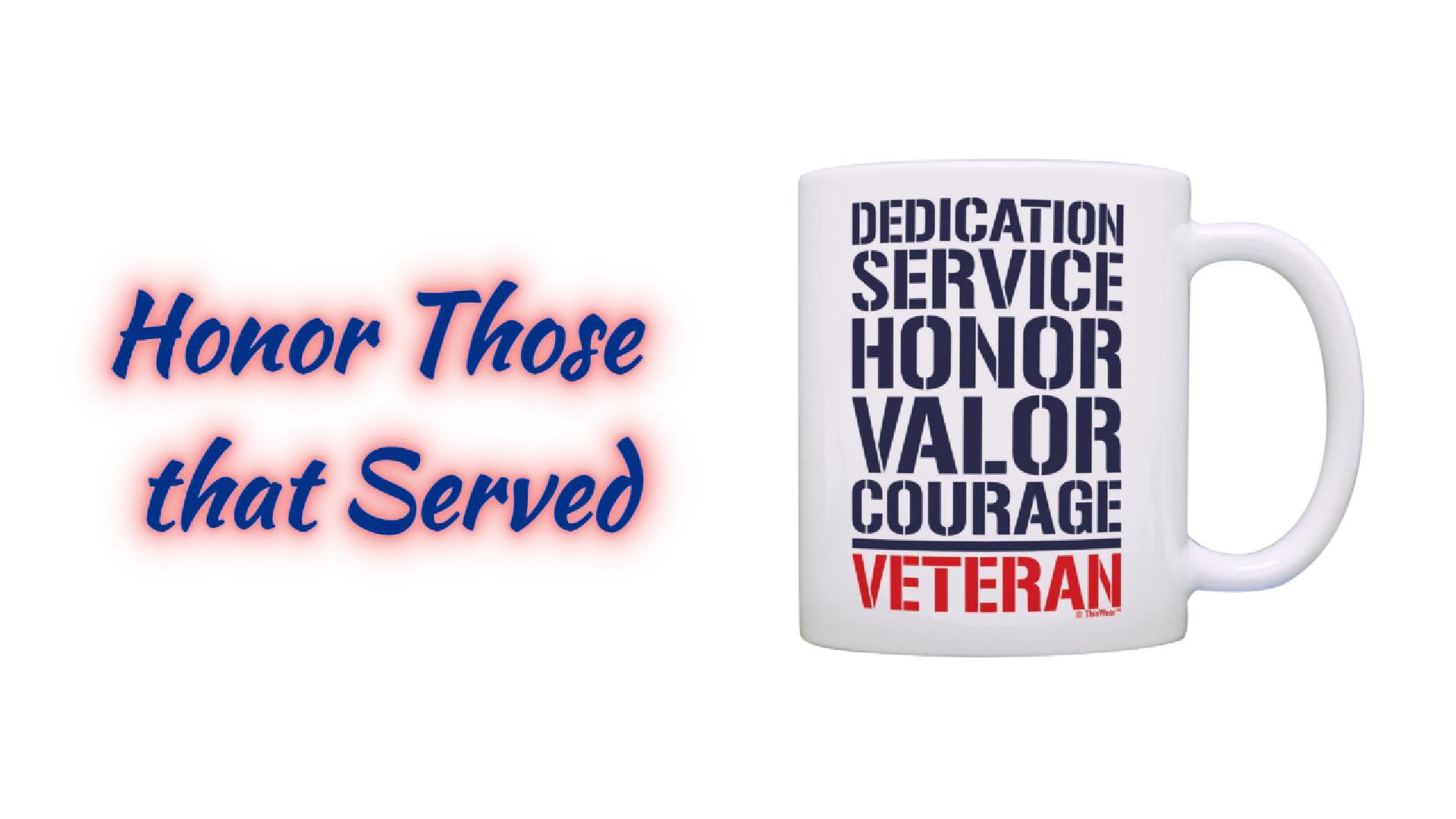 thumbnail video image 2 of Veteran's Day Gift Veteran Core Attributes 11oz Ceramic Coffee Mug, 2 of 8