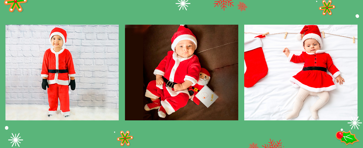 thumbnail video image 2 of BIG ELEPHANT Unisex Baby 1 Piece Warm Christmas Long Sleeve Romper Pajama with Hat, 6-12 Months, 2 of 8