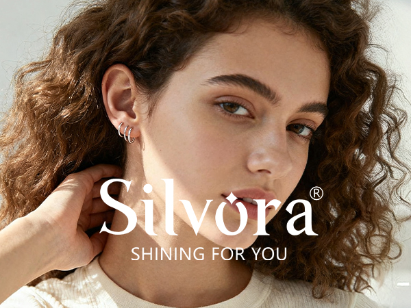 thumbnail video image 2 of Silvora Pure Sterling Silver Small Hoop Earring for Women 10mm Hypoallergenic Tiny Huggie Earrings Cartilage Earring Jewelry Gift, 2 of 7