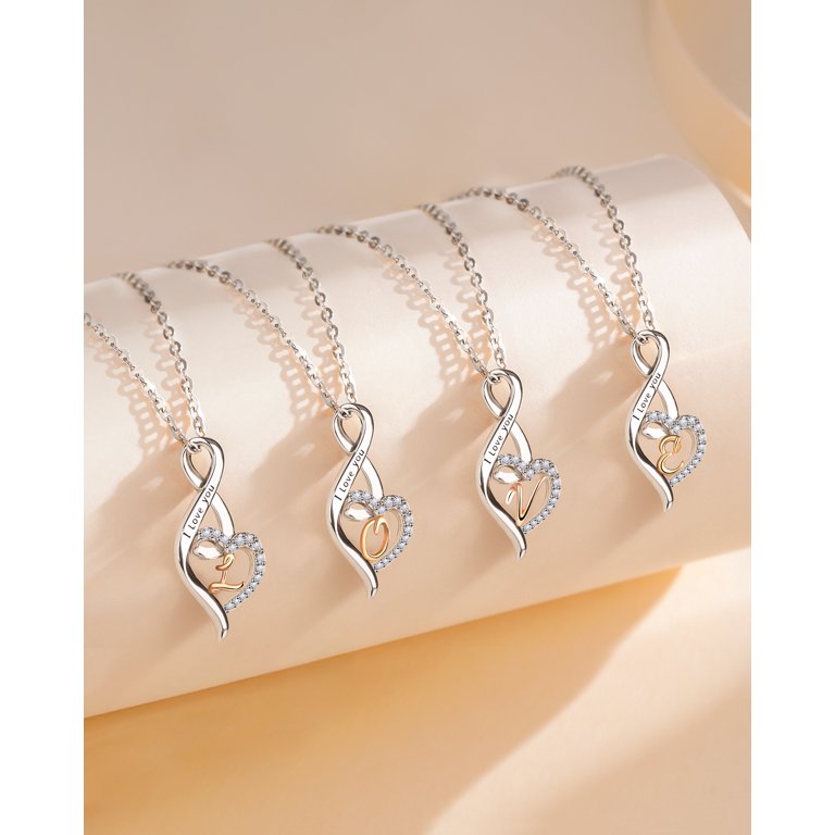 A-Z Initial Charms For Bracelets - 925 Sterling Silver Letter Pendants Jewelry Making