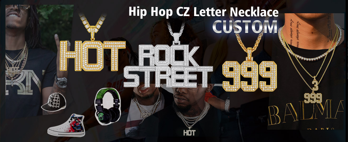 thumbnail video image 2 of FindChic Big Initial Necklace for Women 14K Gold Plated Letter K Pendants Jewelry Gifts for Men Son Birthday, 2 of 9