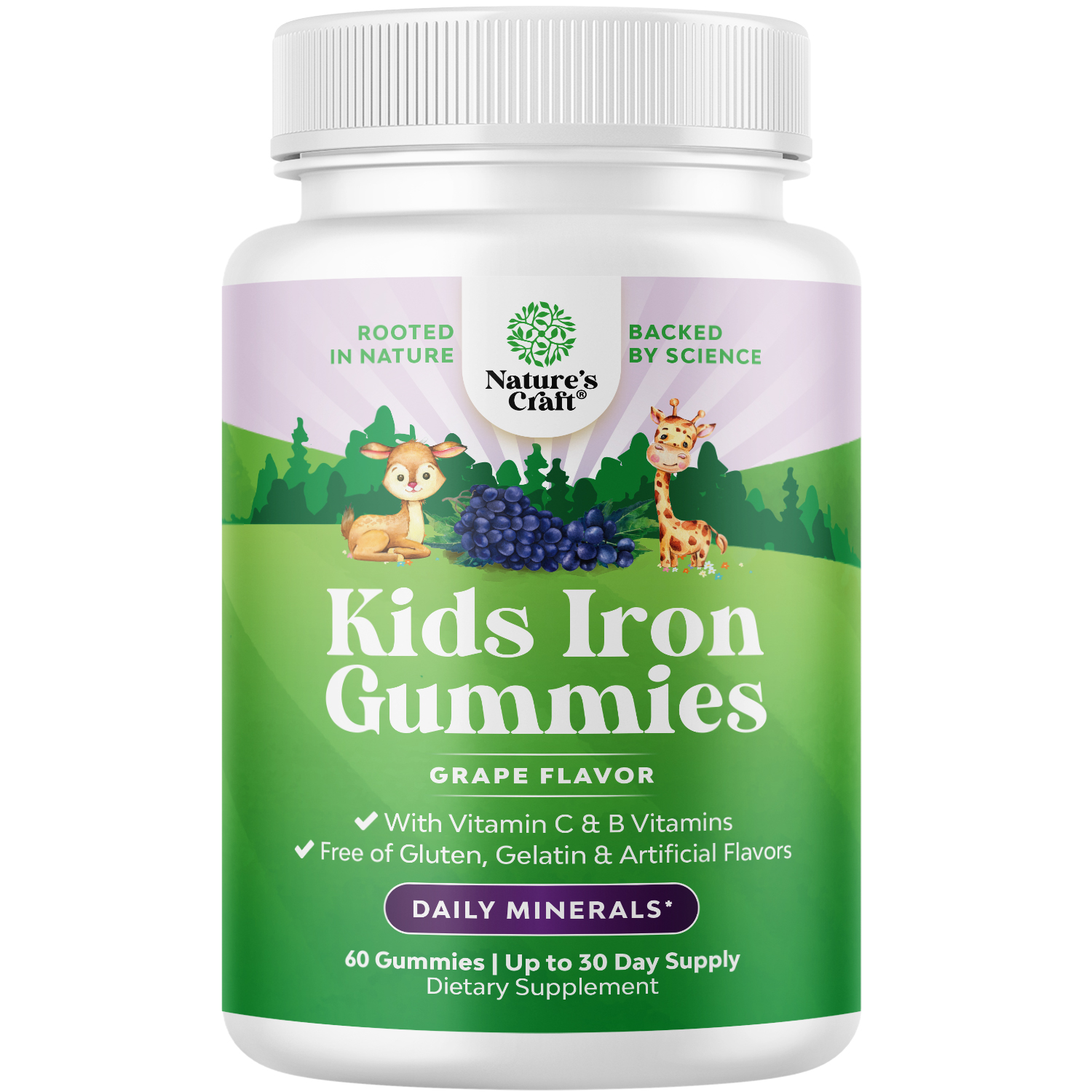 thumbnail video image 3 of Natures Craft Blood Builder Iron Gummies & Vitamin C Supplement for Kids, 60 Gummies, 3 of 10