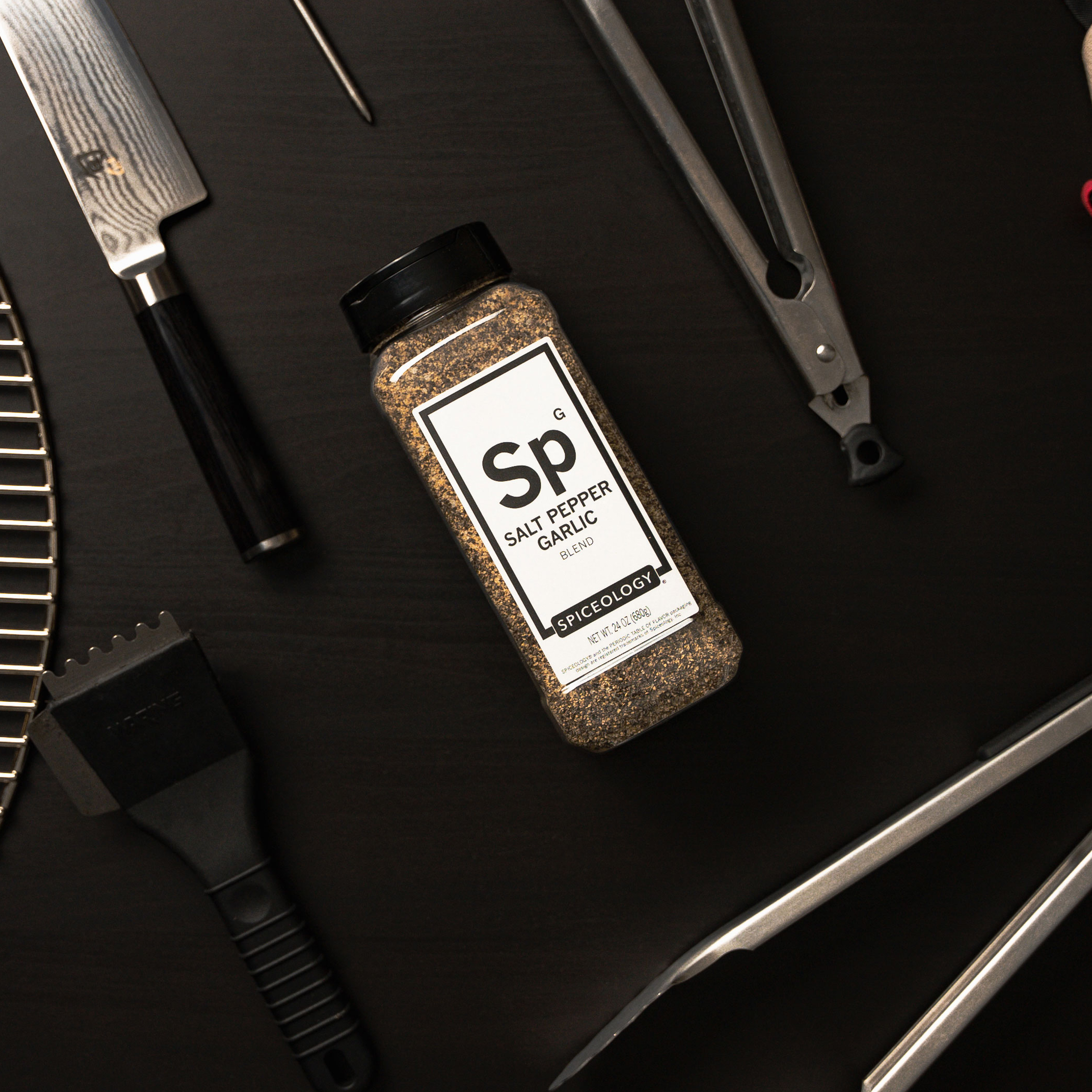 thumbnail video image 2 of Spiceology SPG Salt Pepper Garlic Seasoning & BBQ Rub, 18 oz, 2 of 10