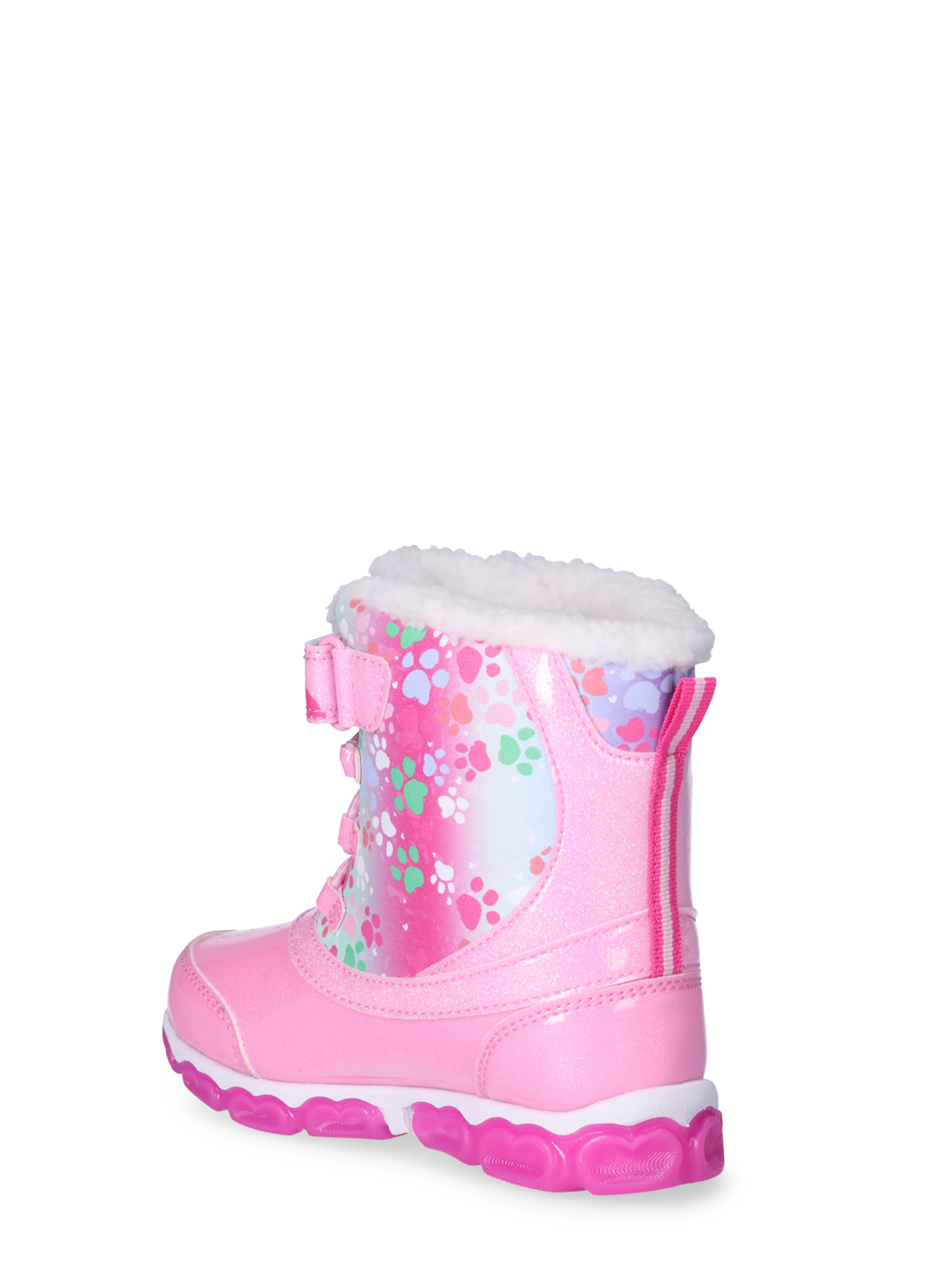 Paw Patrol Toddler Girl Light Up Winter Snow Boots Sizes 7 12