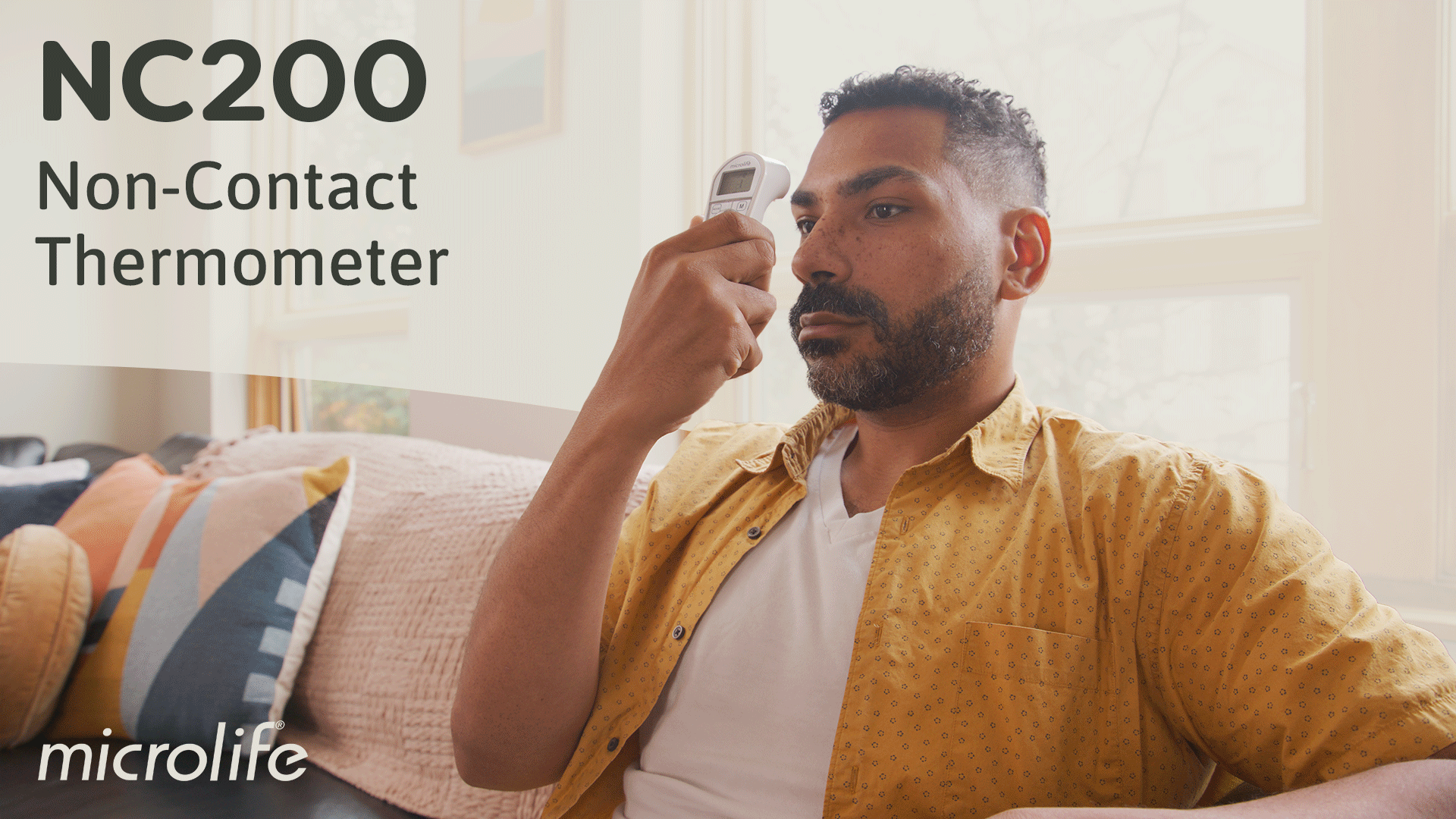 thumbnail video image 3 of Microlife Non-Contact Forehead Thermometer, No-Touch Temps for Baby, Kids and Adults, 3 of 10