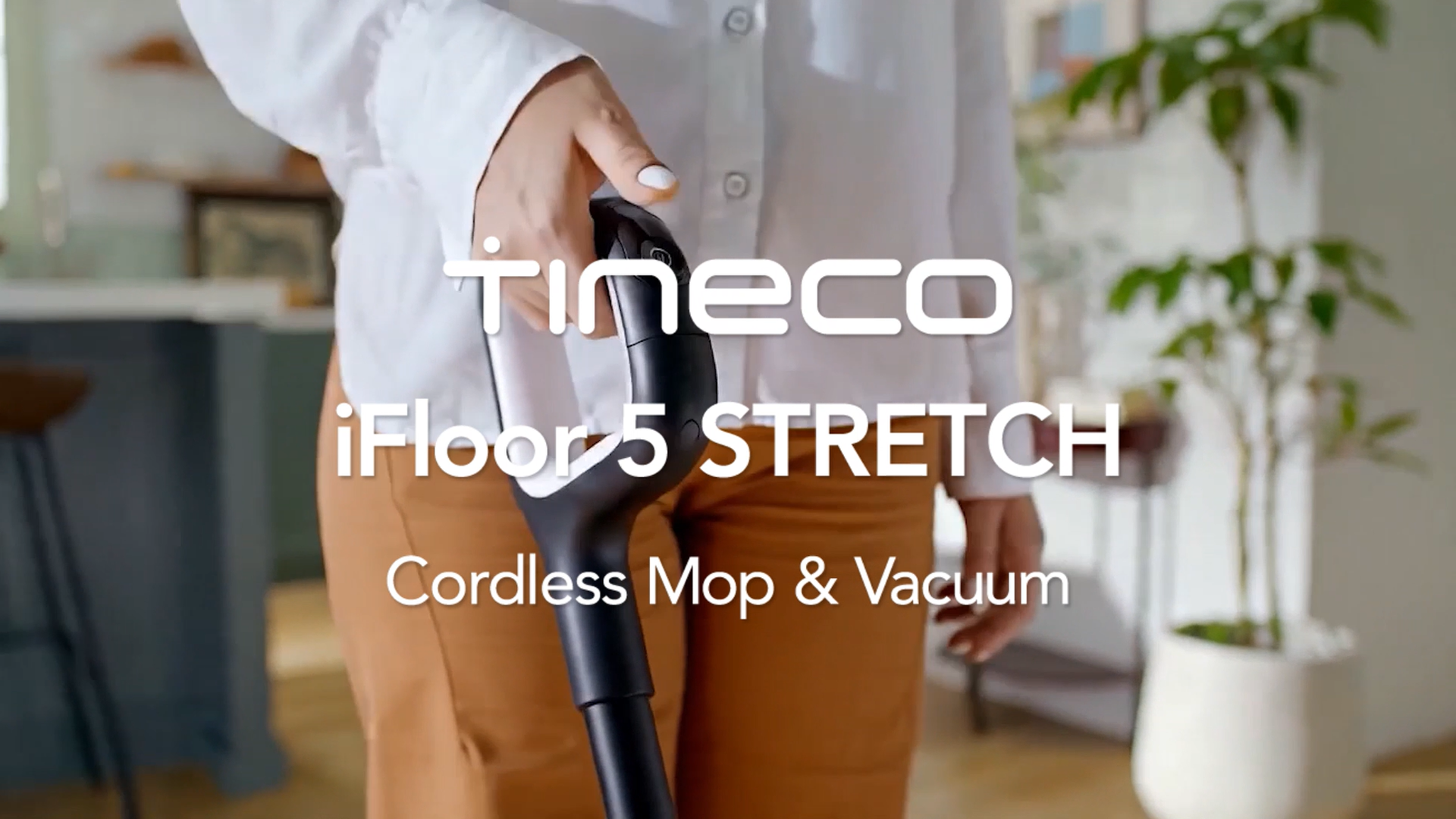 thumbnail video image 2 of Tineco iFloor 5 Stretch Cordless Wet Dry Vacuum Cleaner, Vacuum & Mop in One, 180° Lay-Flat Cleaning, Up to 45-Min Runtime, Quiet Self-Cleaning and Drying for Hard Floors, 2 of 11