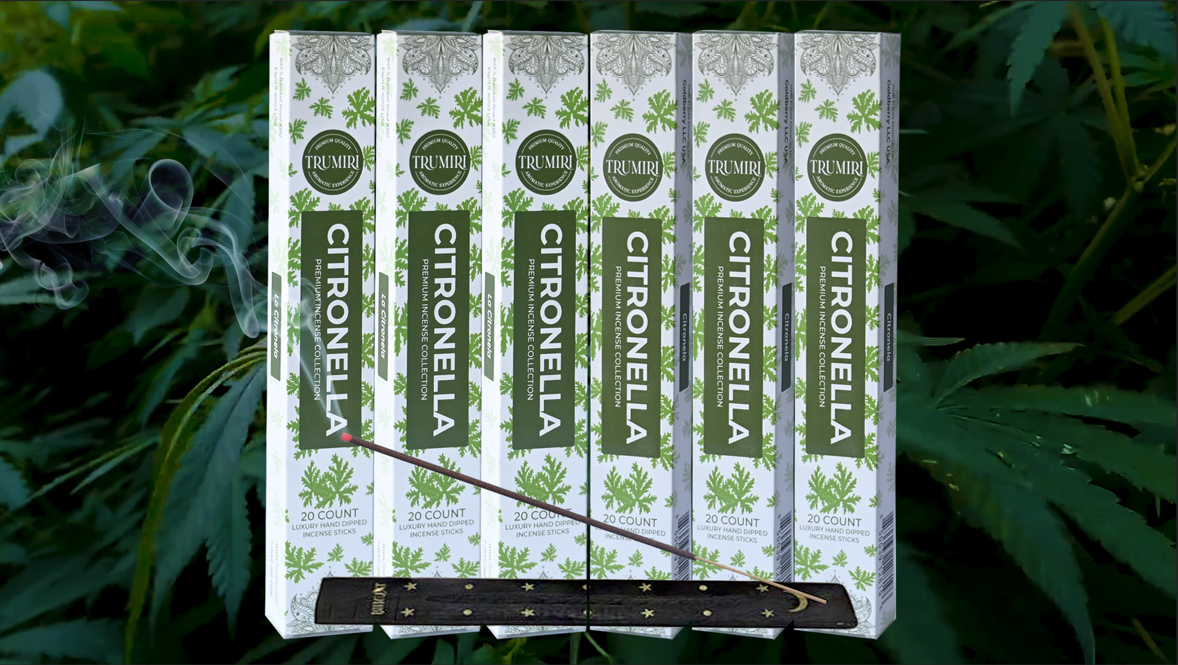 thumbnail video image 2 of Citronella Incense Sticks for Outdoor Camping - Total 120 Insence-Sticks - 6 Packs of 20 Insense - Inciensos - Inscents - Natural Non Toxic Ingredients - Incents - Incence - Inscense, 2 of 8