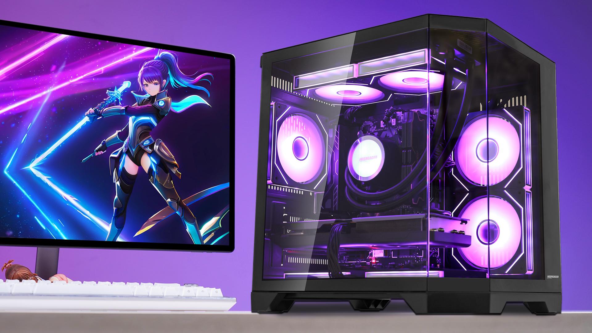 Hoengager Gaming PC AMD Ryzen 5 7600X 6-Core 4.7GHz, Radeon RX
