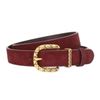 thumbnail video image 2 of Women's Belt for Dress Jeans, 280mm Suede Leather Casual Waistband for Lady,Golden Pin Buckle Casual Formal Tan Color Belts for Size 26-30, 105cm, 2 of 4