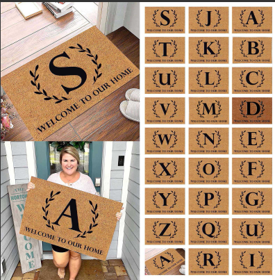 thumbnail video image 2 of Indoor Door Mat Summer Front Door Mat Welcome Mat for Front Door Monogrammed Door Mat Doormats for Outdoor Entrance Home Clearance Outside Door Mat for Indoor Outdoor Home Decor 16x24IN, 2 of 5