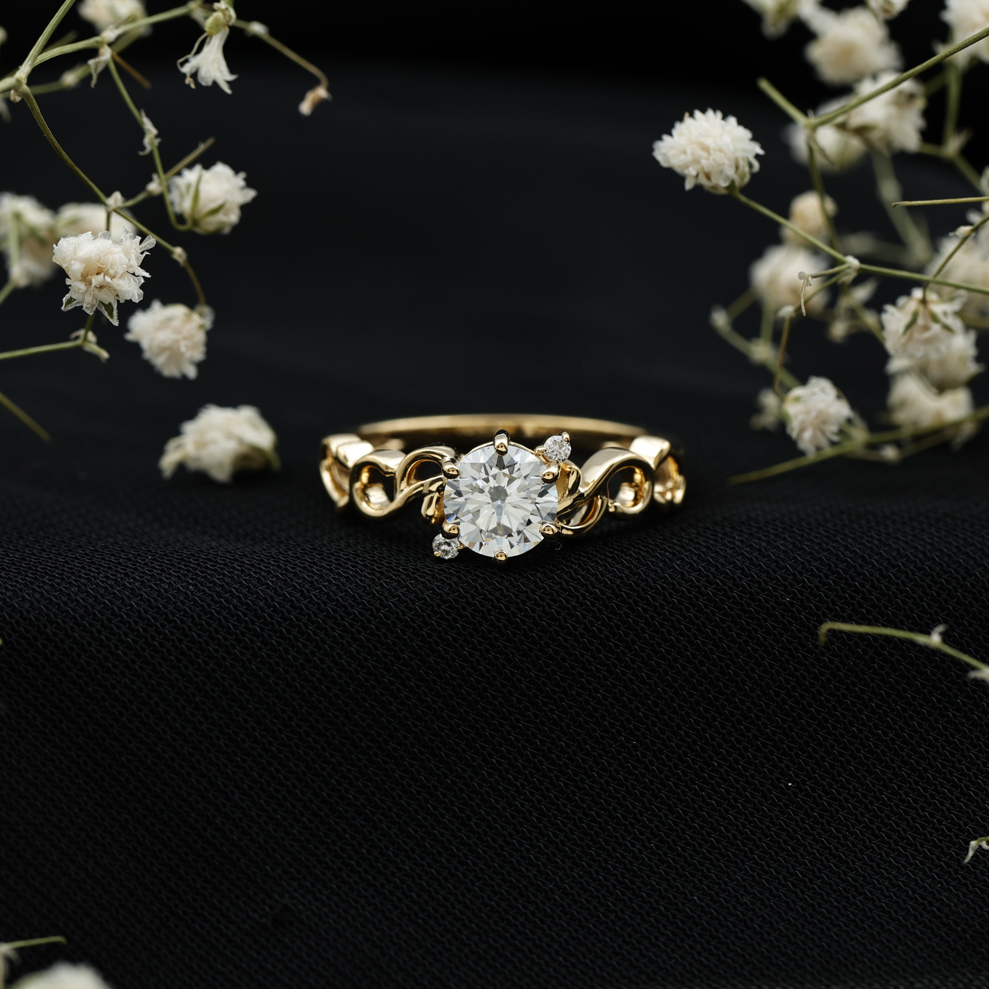 thumbnail video image 2 of Rosec Jewels Certified 1 Carat Lab Created Diamond Engagement Ring, EF-VS Grade - Ideal For Gift, 925 Sterling Silver, US 4.00, 2 of 9