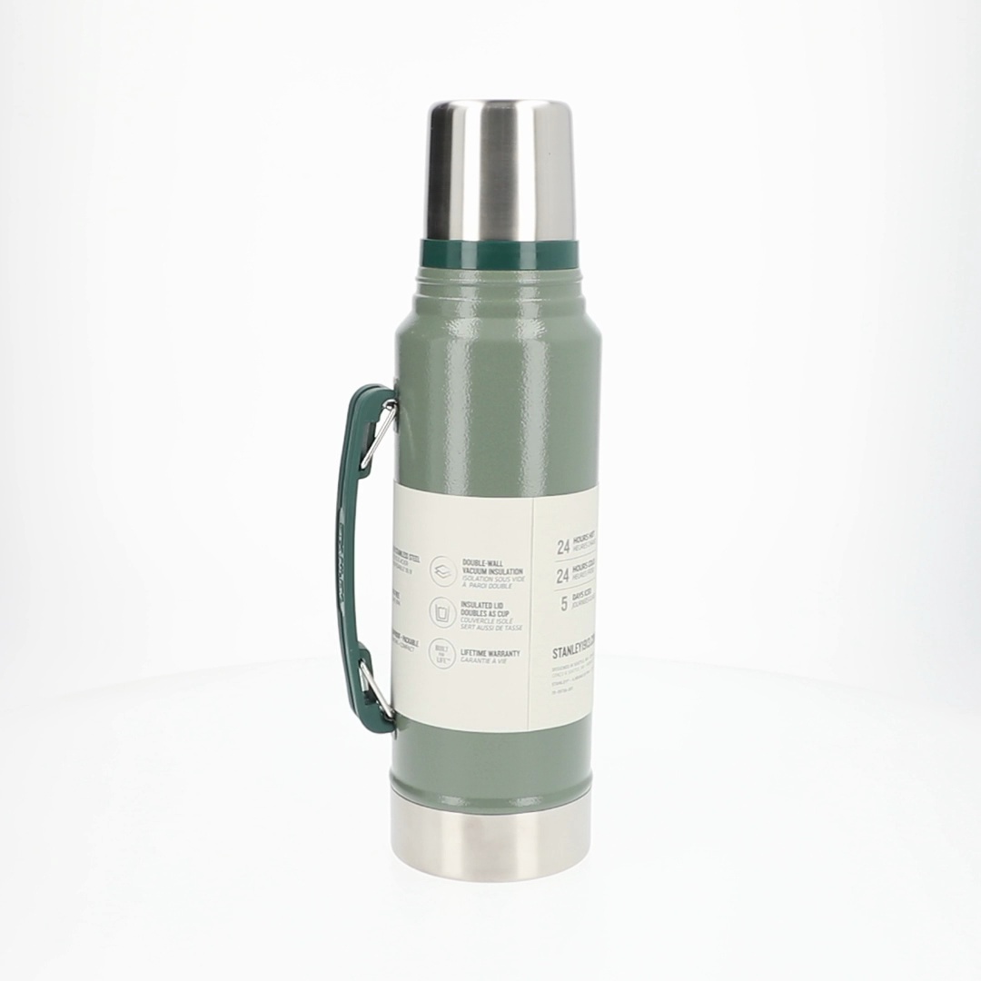 STANLEY Classic Insulated Spill-Proof Thermos Flask, Vacuum Bottle