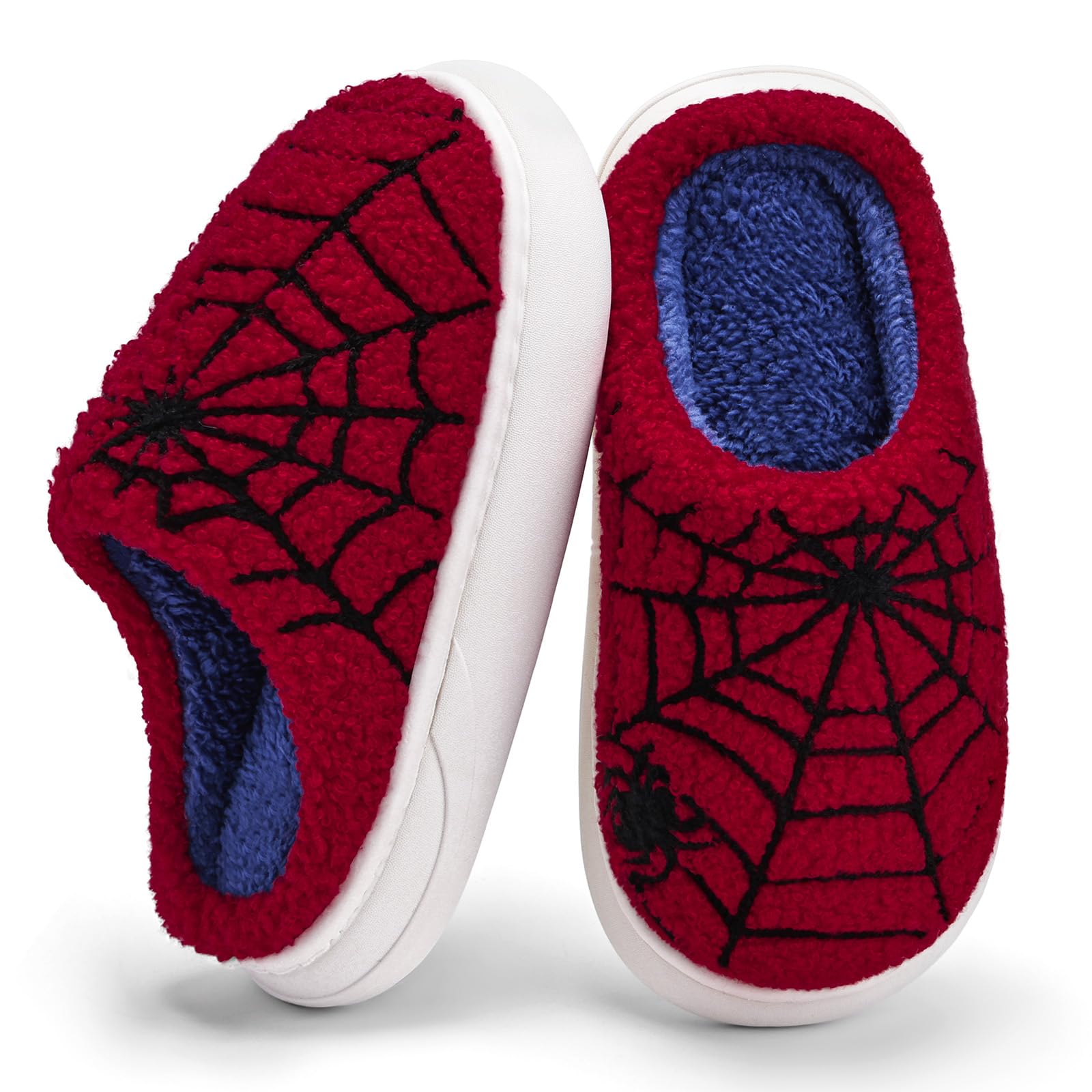 thumbnail video image 2 of Kid Cotton Slipper for Toddler Boys Girls, Soft Plush Cute Fuzzy Winter Slide House Slippers, Warm Non‑Slip Thick Sole Footwear for Little Kid & Big Kid, 2 of 7