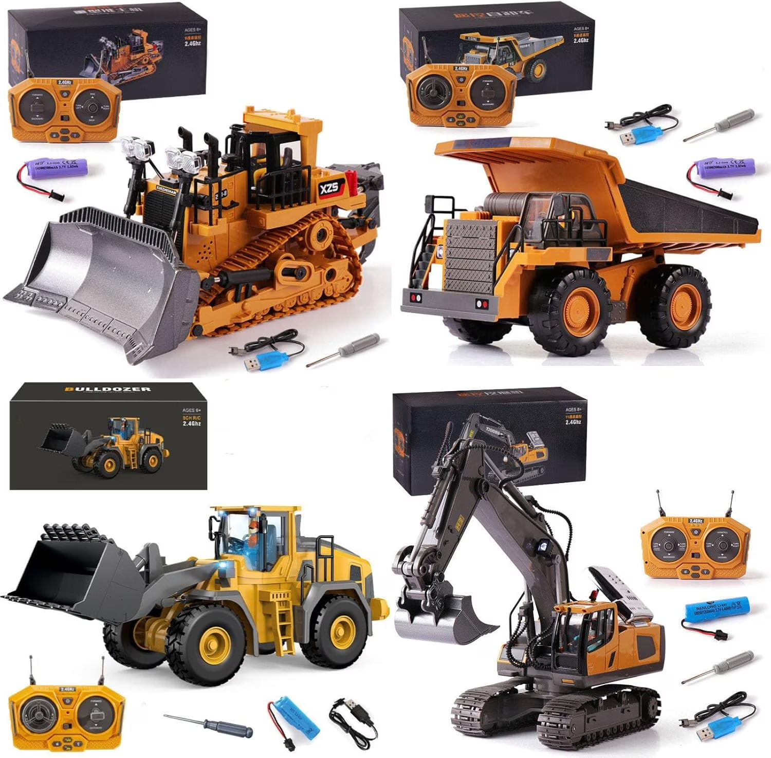thumbnail video image 2 of Mudsterz - Mudsterz Trucks, Mudsterz Excavator, 2.4GHz RC Construction Vehicle with Cool Lights and Real Sounds, Realistic Engineering Design, Metal Parts, Little Builders, Big Action, 2 of 9
