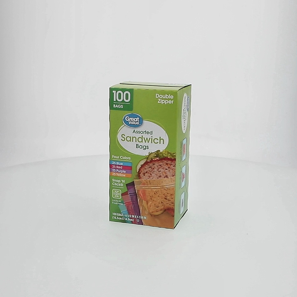 sandwich gap COLLECTIONS まとめ　まとめ2 Great Value Double Zipper Sandwich Bags, 300 Count, Reusable Snack