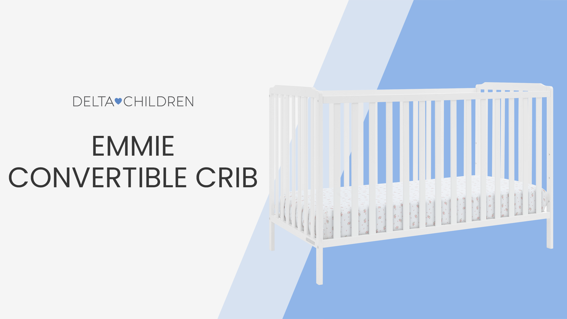 thumbnail video image 2 of Delta Children Emmie 4-in-1 Convertible Crib - Converts from Baby Crib to Toddler Bed, Daybed and Sofa Bed, Fits Standard Full-Size Crib Mattress, Espresso, 2 of 9