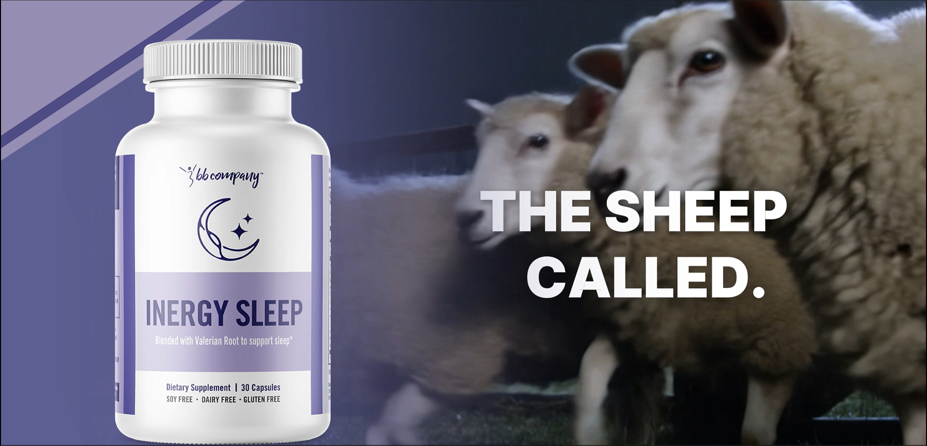 thumbnail video image 2 of BB Company InergySLEEP Nighttime Supplement for Women – Botanical Sleep Support with Melatonin, Magnesium & GABA, 60 Ct, 2 of 9