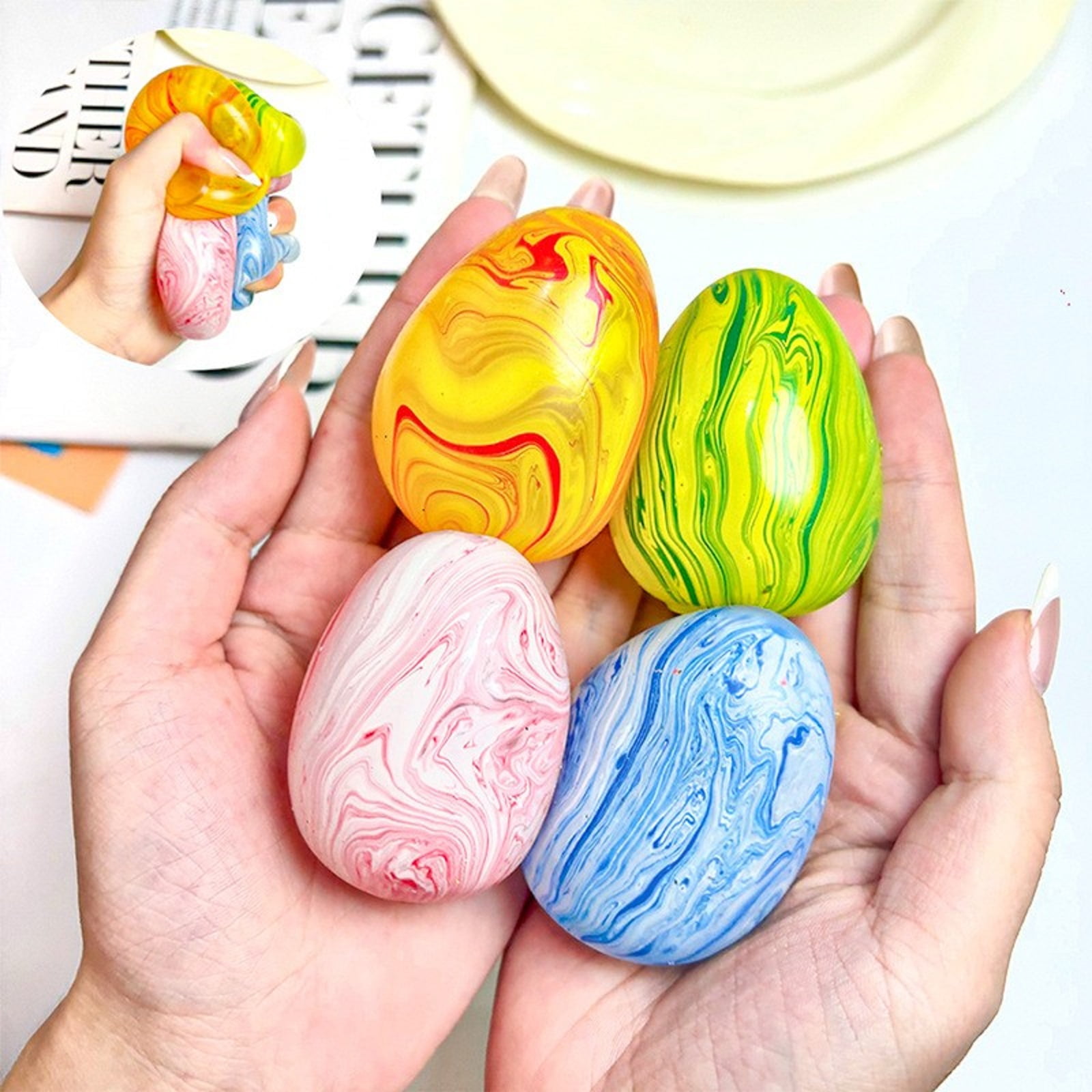 thumbnail video image 2 of Stress Easter Eggs for Adults Toys,Giant Gel Filled Squishy Toys Anxiety & Stress Reliever for Home, Office & School Bag, Easter Basket Stuffers, Easter Decor for Home(Gold), 2 of 6