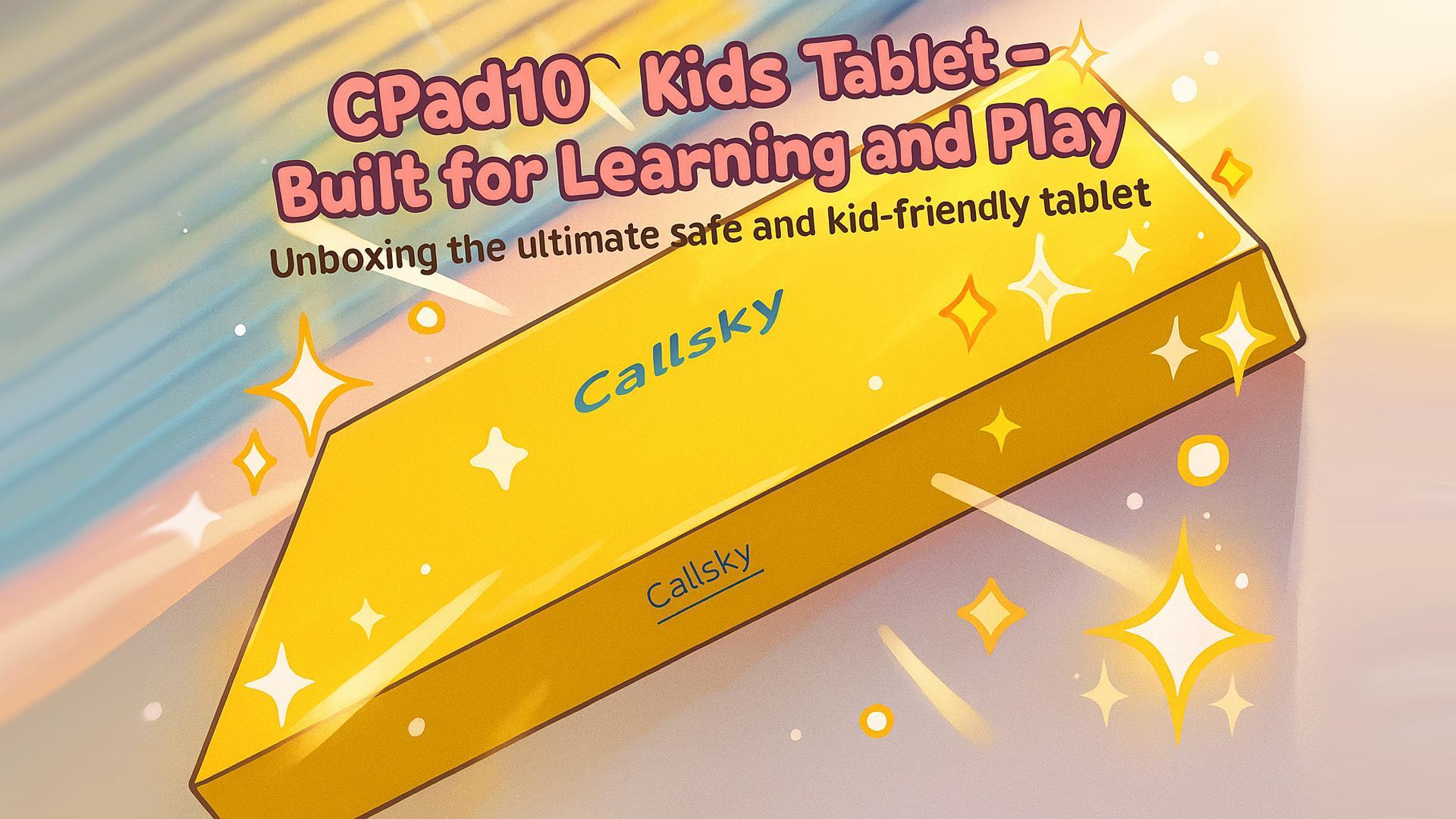 thumbnail video image 3 of Callsky 10.1-Inch Kids Tablet, Android 15, ABCmouse Authorized Learning App, 12GB+64GB, Google Kids Space, Parental Controls, 8-Hour Battery, Blue, 3 of 13