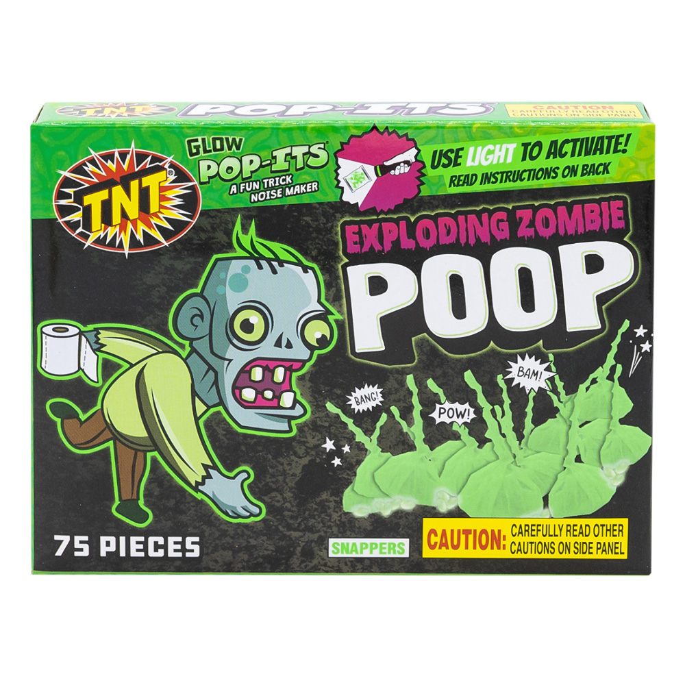 TNT Fireworks, Zombie Poop, Snap n Pops, Pop Its, Glow in the Dark