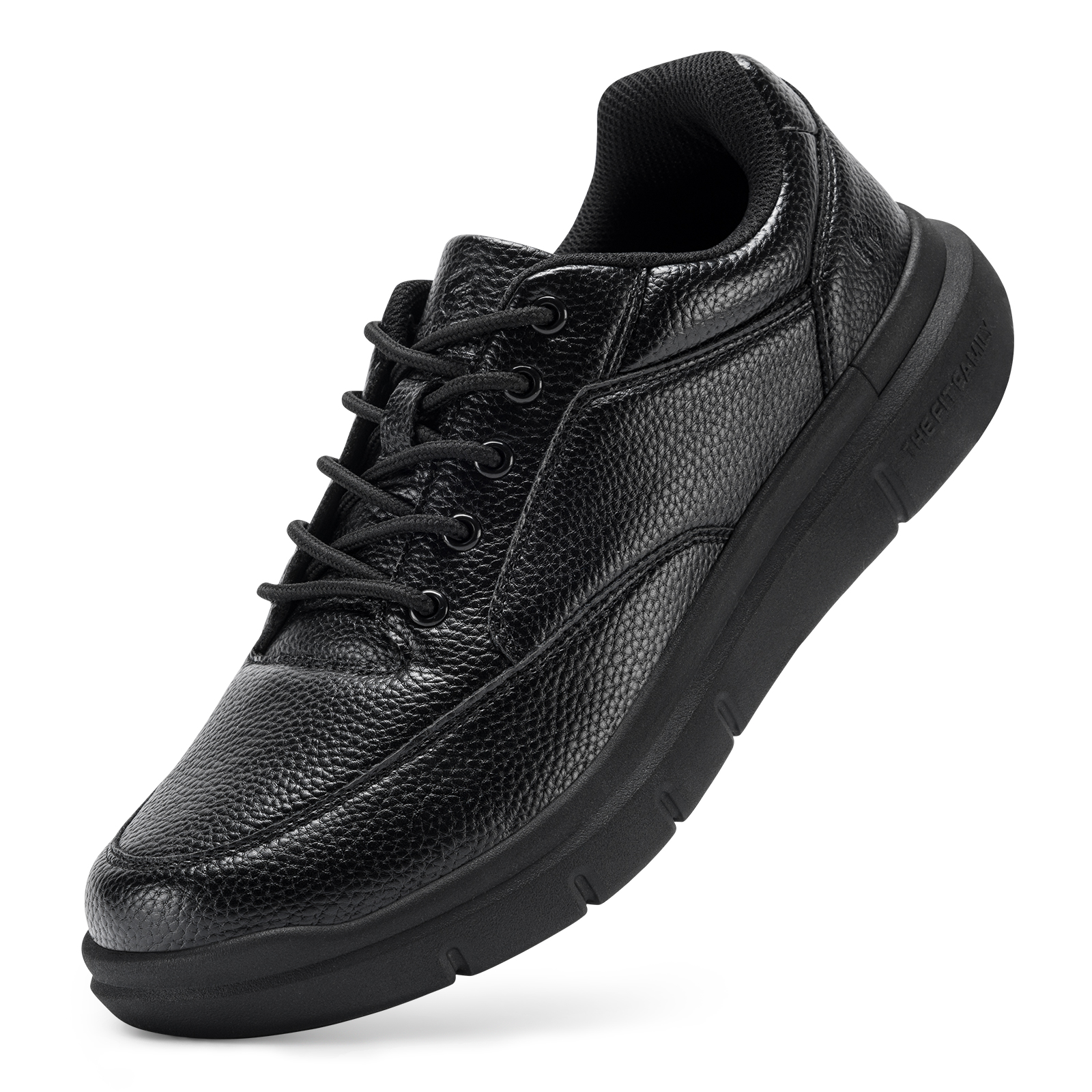 thumbnail video image 2 of FitVille Men Extra Wide Oxford Shoes Casual Dress Shoes with Arch Support, Black, 10 x-Wide, 2 of 9