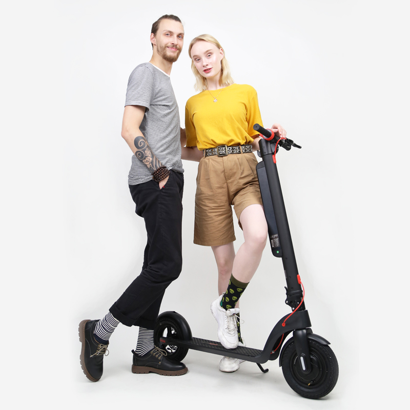 thumbnail video image 2 of chenshuo smart 10 inch electric scooter, foldable portable scooter, 2 of 19